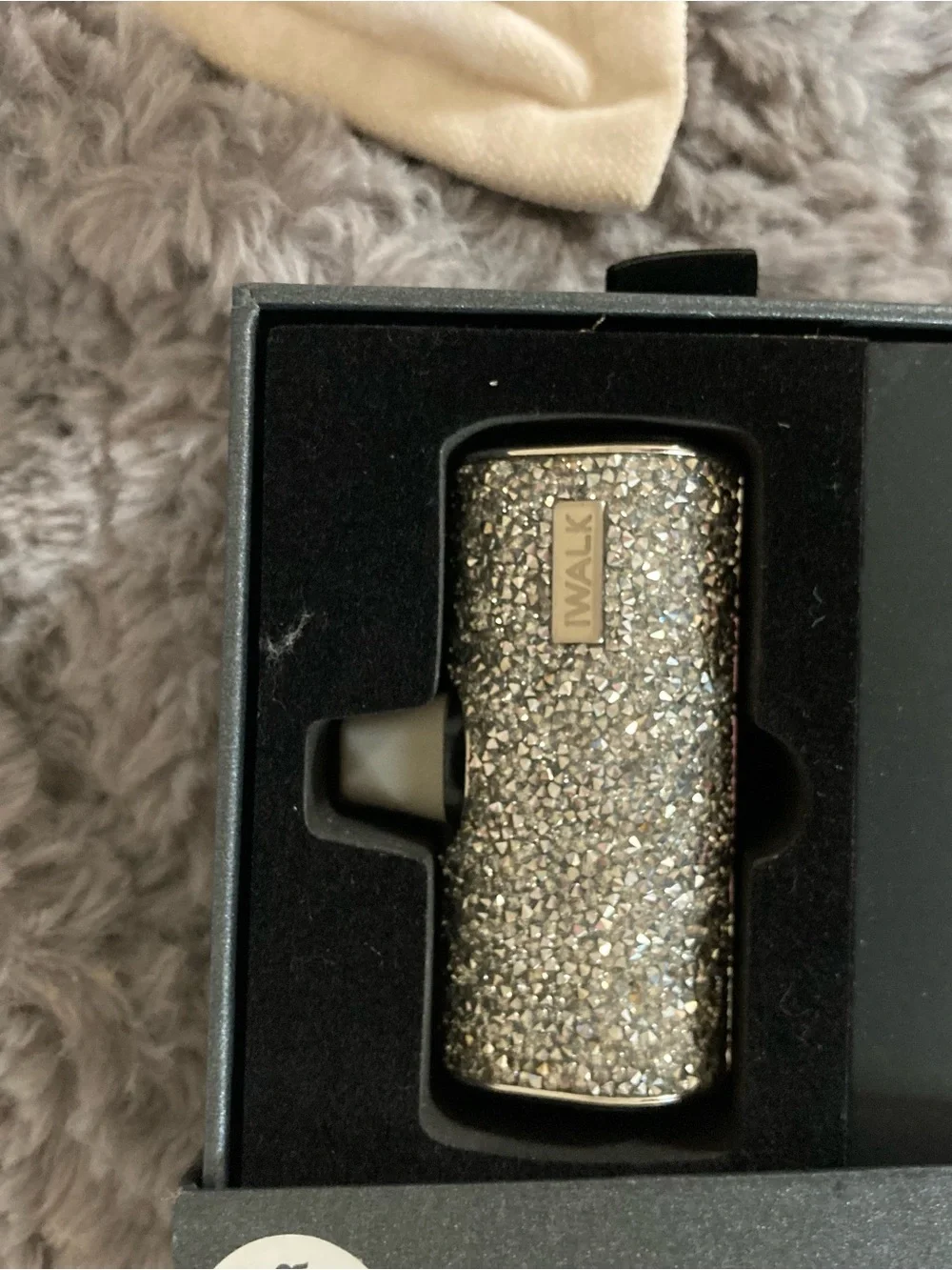 iWalk Silver Sparkly Portable Charger Power Bank
